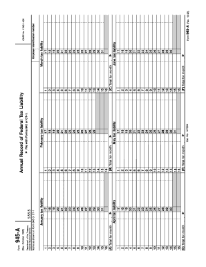 1095 Form 945 a Annual Record of Federal Tax Liability