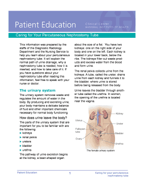 Nephrostomy Care  Form