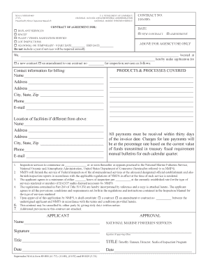 Address Seafood Inspection Program NOAA Seafood Nmfs Noaa  Form