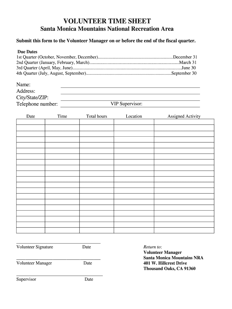 Volunteer Hours Log Template from www.signnow.com