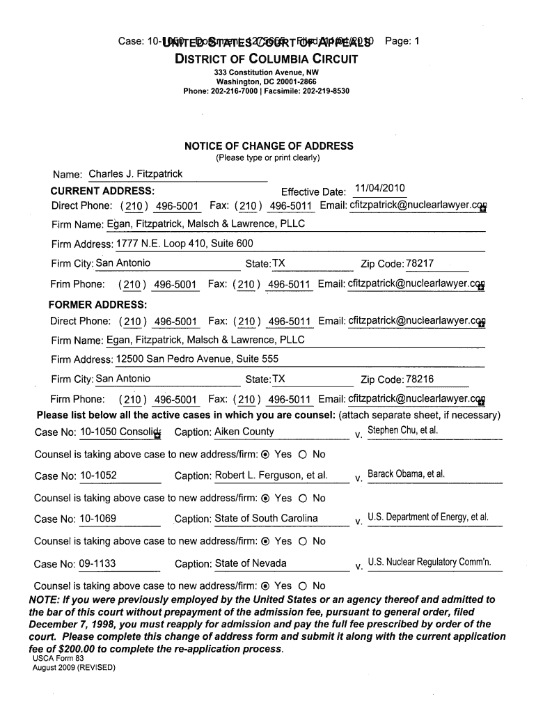 114 Aiken County V Stephen Chu, Barack , DOE NRC Pbadupws Nrc  Form