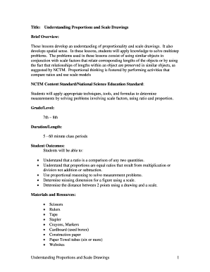 Title Understanding Proportions and Scale Drawings  Form