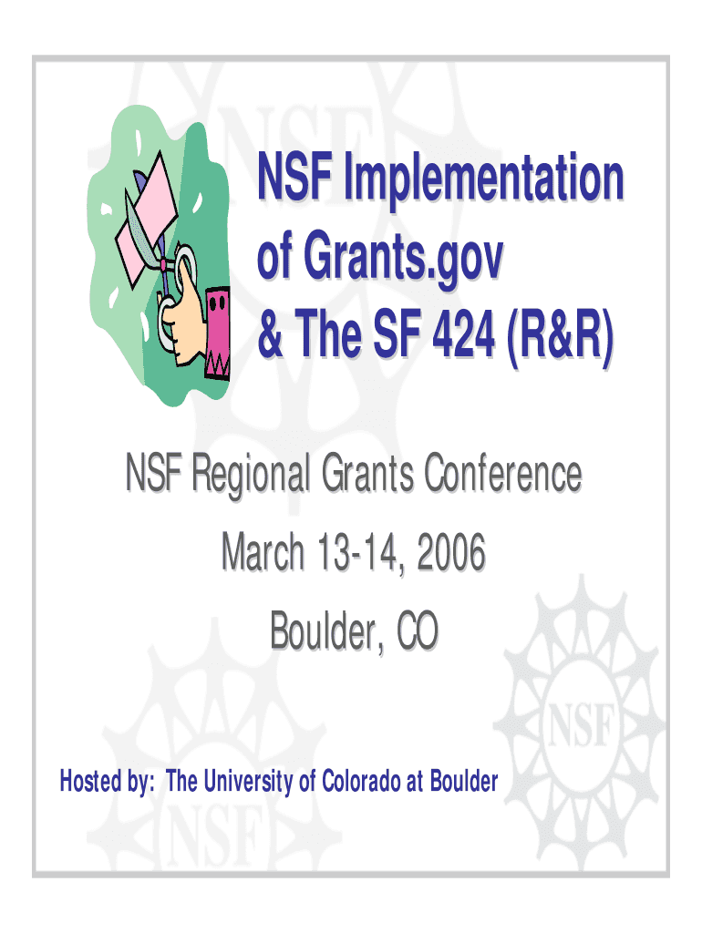 NSF Implementation  Form