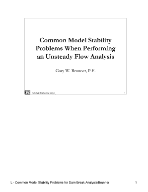 Common Model Stability  Form