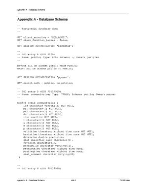 Appendix a Database Schema Nws Noaa  Form