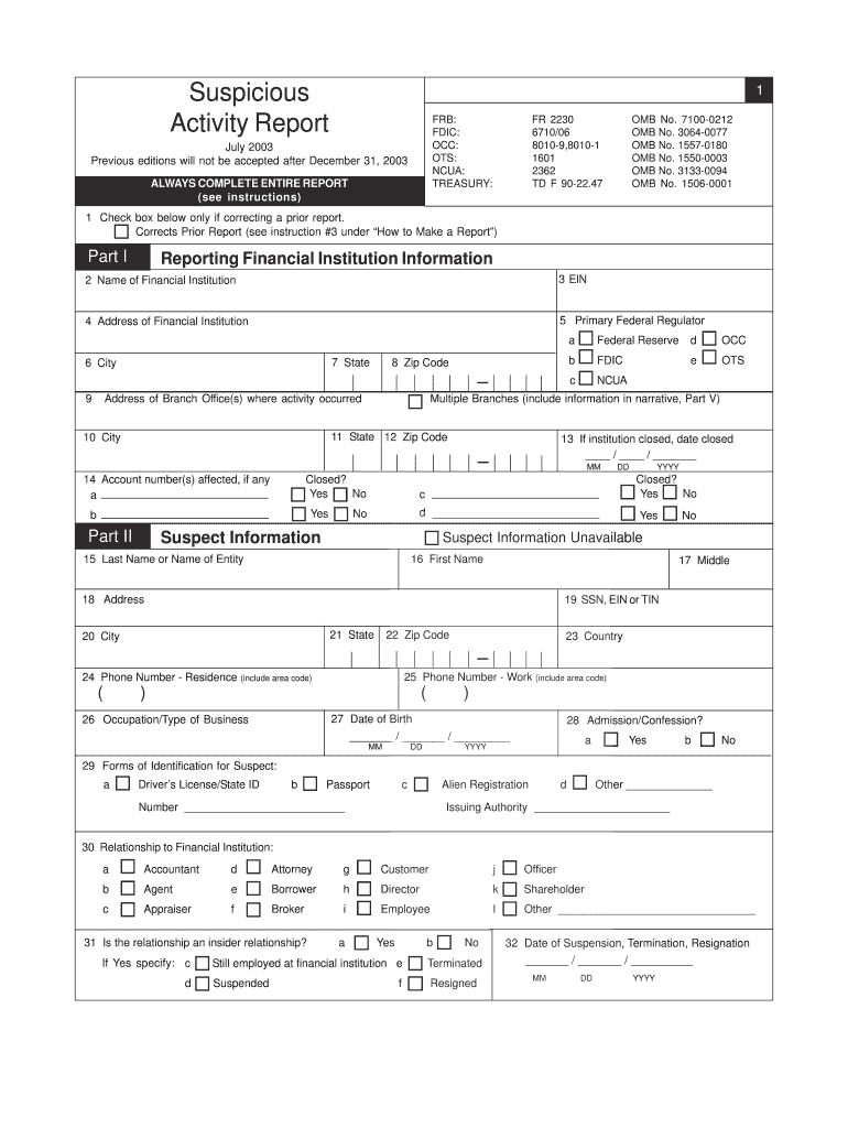 Ncua 2362 Omb No 3133 0094 Form