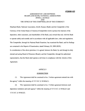 HEARTLAND BANK, NATIONAL ASSOCIATION Occ  Form