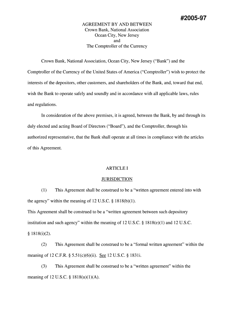 Conditional Approval 826 Office of the Comptroller of the  Form