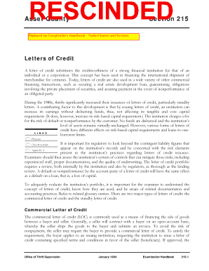 A Letter of Credit Substitutes the Creditworthiness of a Strong Financial Institution for that of an  Form