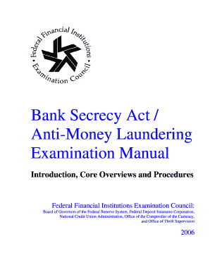 Bank Secrecy Act  Form