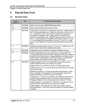 Chapter 4 Payroll Data Feed Office of Personnel Management Opm  Form