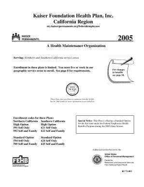 A Health Maintenance Organization Opm  Form