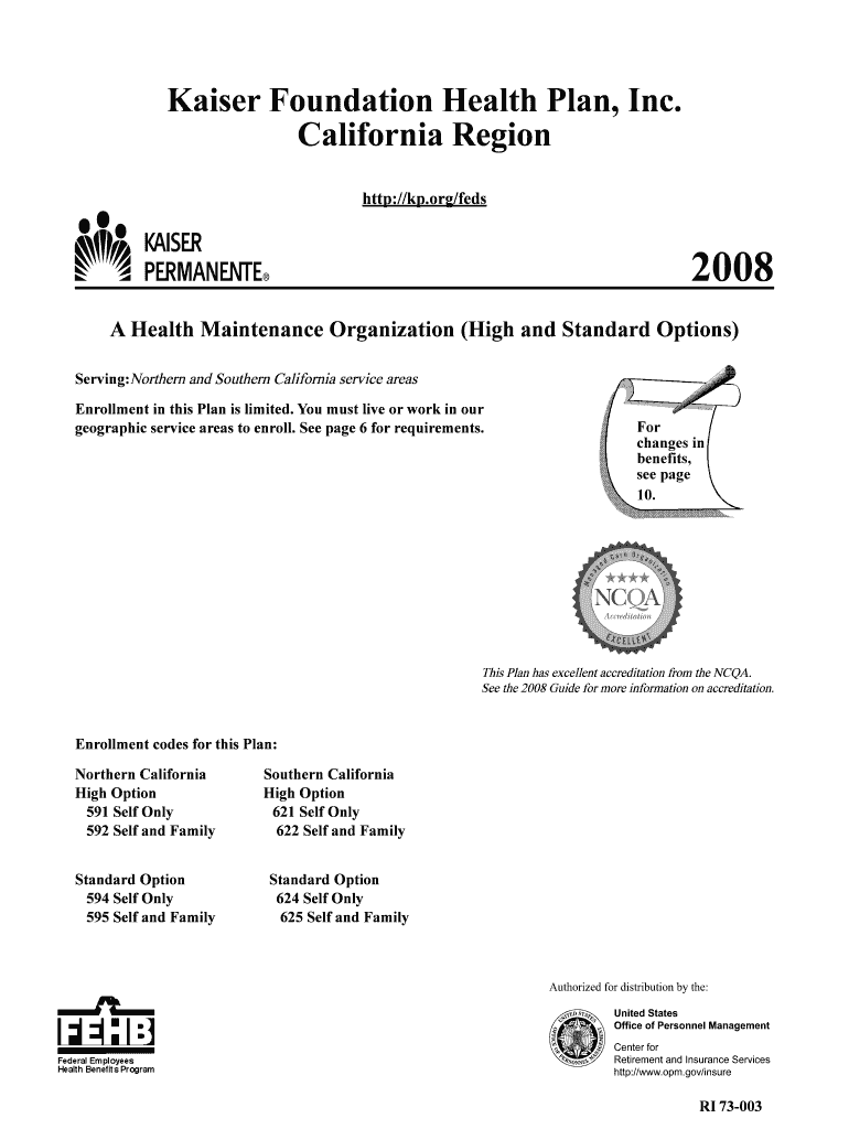 California Region Httpkp Opm  Form