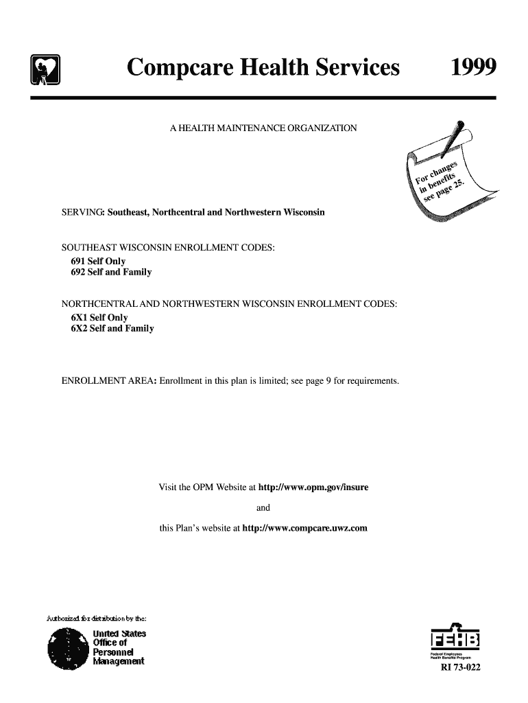 Compcare Health Services Office of Personnel Management Opm  Form