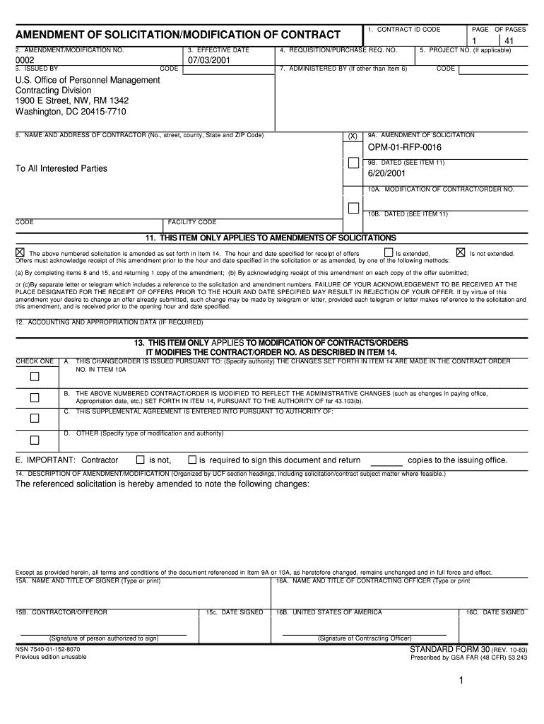 LTCI Amendment 2 DOC Opm  Form