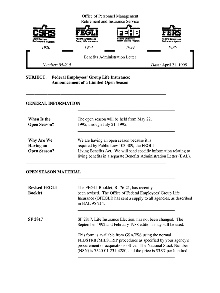 Lexis Web Results for &quot;Optional Coverage&quot; Opm  Form