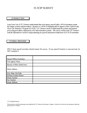 FLTCIP SURVEY Opm  Form