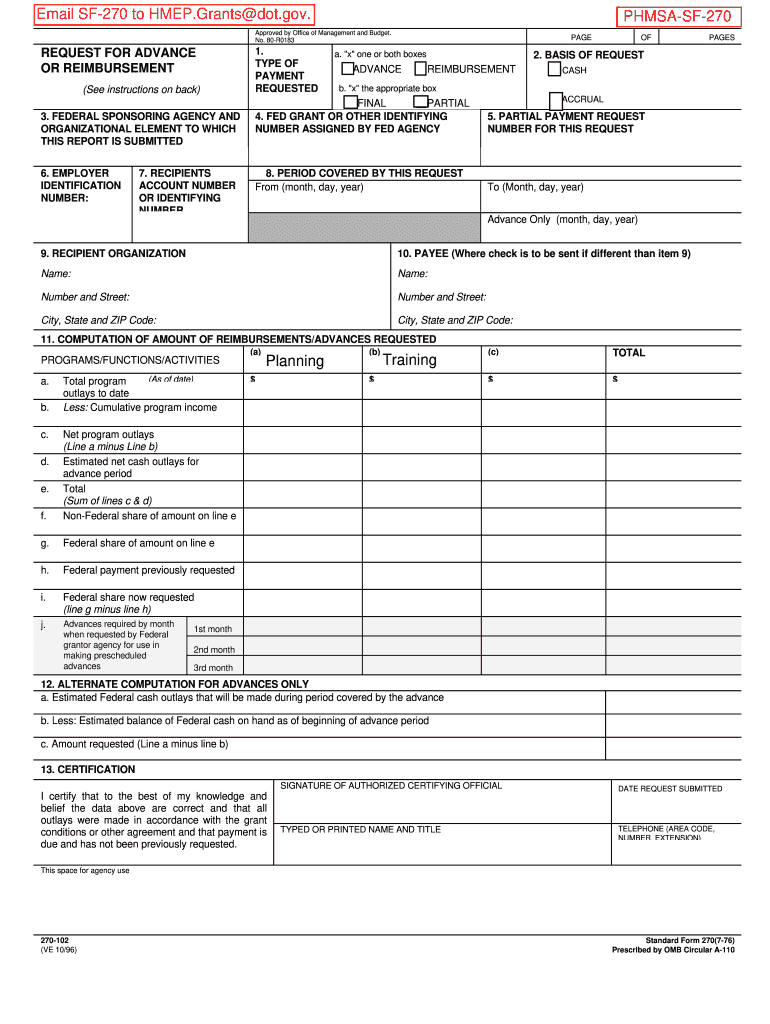 Sf270 Form Excel