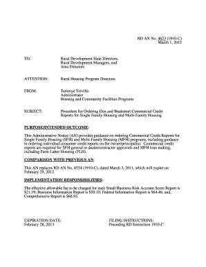 4623 1910 C March 1, to Rural Development State Directors, Rural Development Managers, and Area Directors ATTENTION Rural Housin  Form