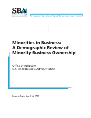 Minorities in Business to SBA Home Page Archive Sba  Form