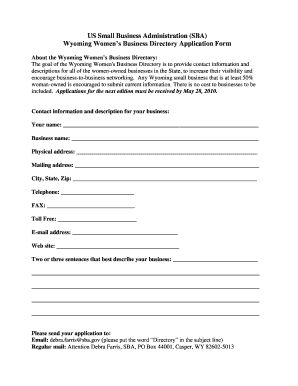 US Small Business Administration SBA Archive Sba  Form