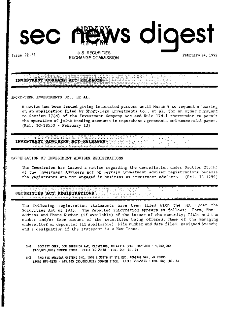 Www Sec GovrulesotherSECURITIES and EXCHANGE COMMISSION SEC Gov  Form