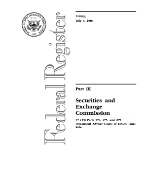 17 CFR Parts 270, 275, and 279  Form