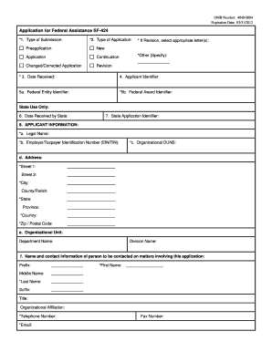Sf 424 Ms Word Form