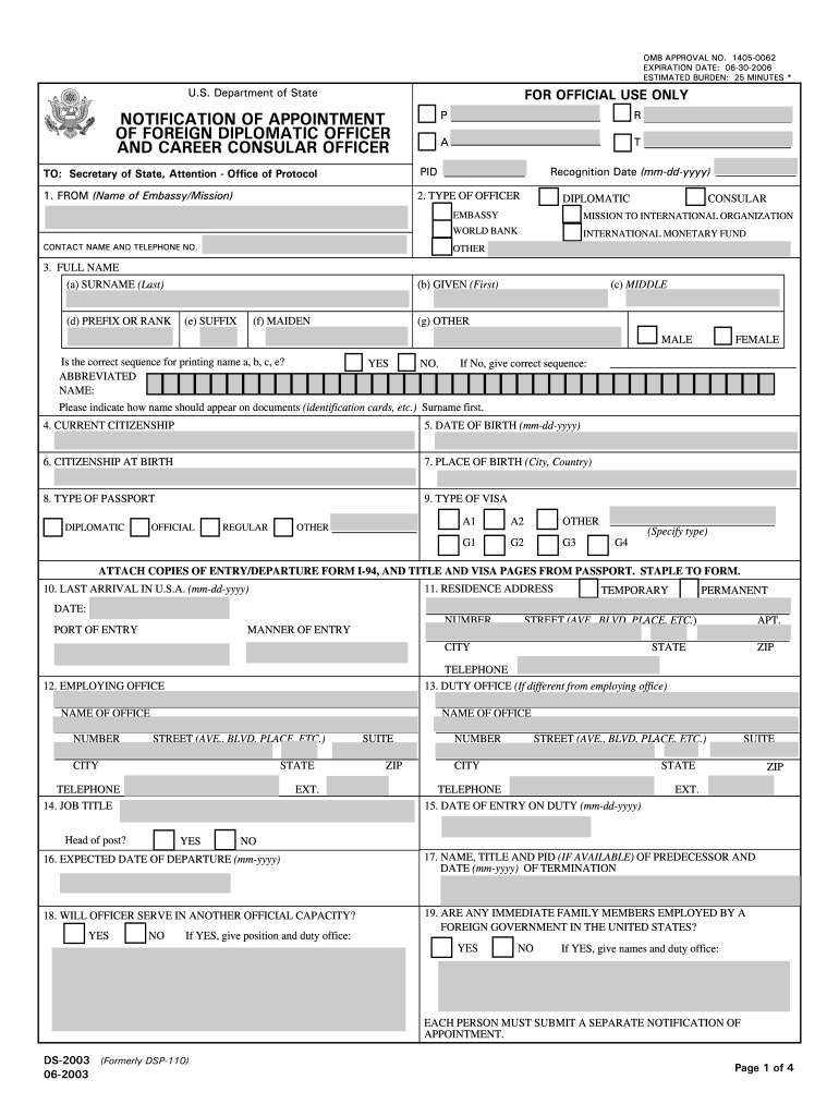 Form Ds