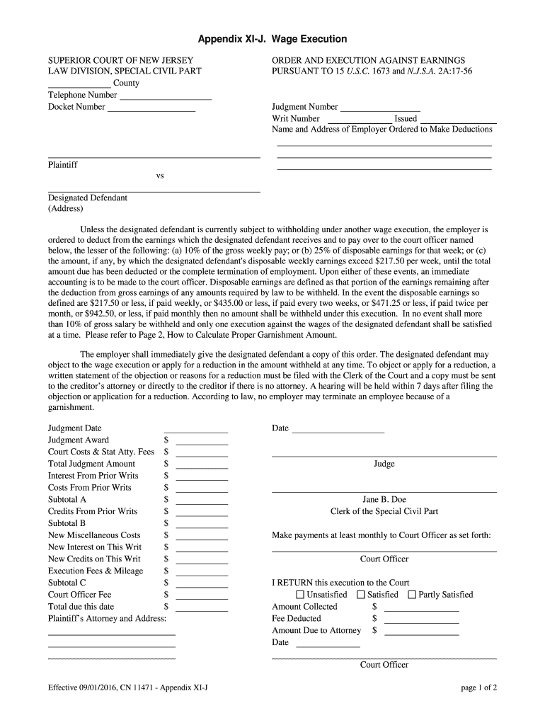 Nj J Wage  Form