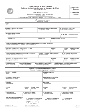 Nj Assignment of Counsel Form