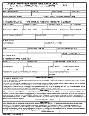 Usfk Form 195 E PDF