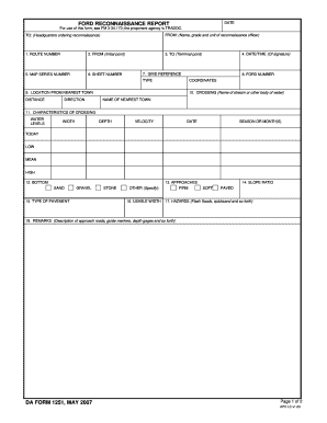 Da Form 1251