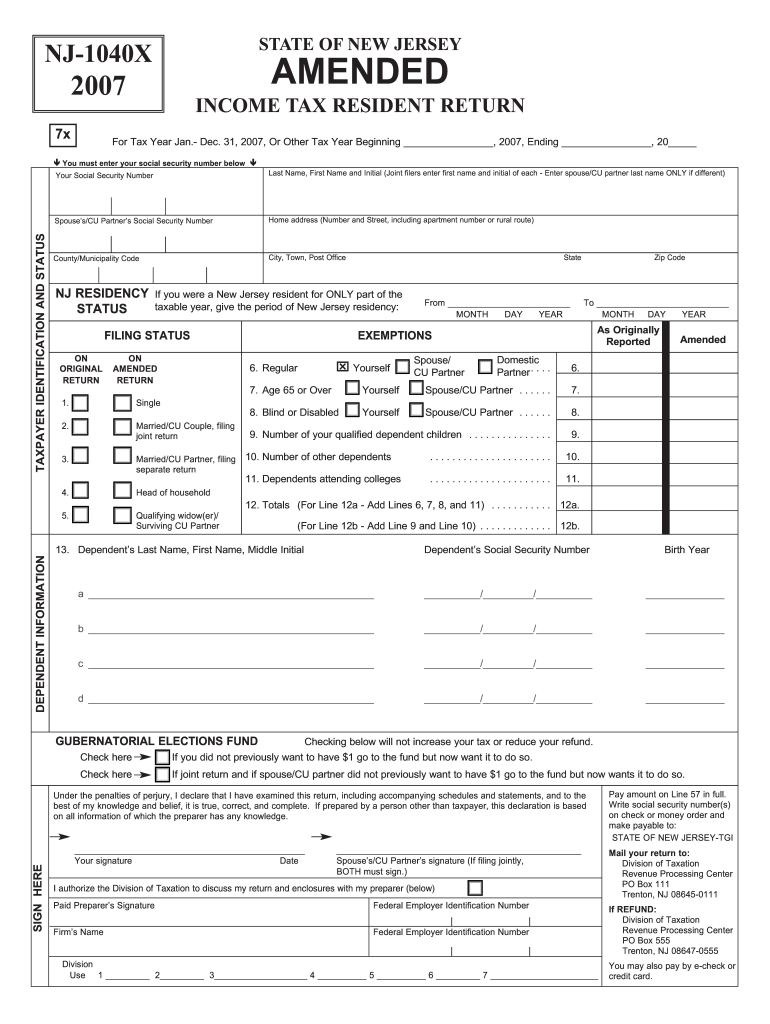 Get and Sign Nj Form 2020