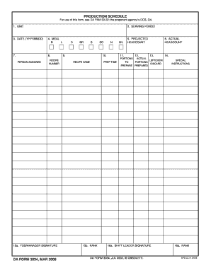 Da Form 3034