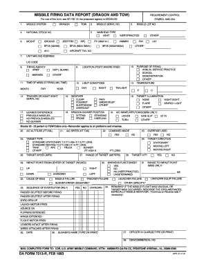 Missile Firing Form