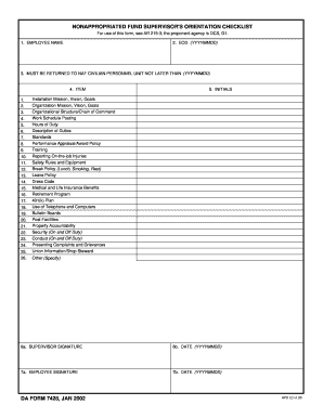 Army Da31  Form