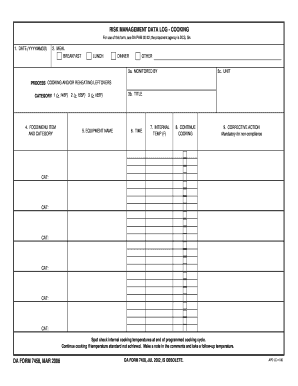 Da Form 7458