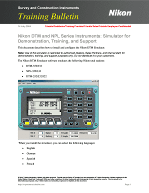 Nikon Dtm 552  Form