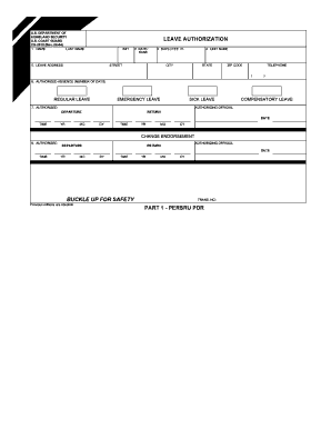 Cg 2519 Form