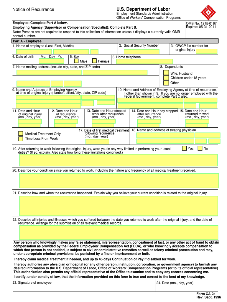  Dol Form Ca2a 2017