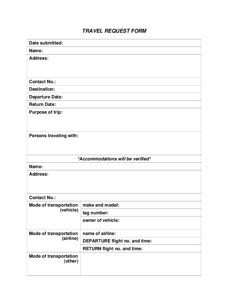 Us Probation Travel Request Form