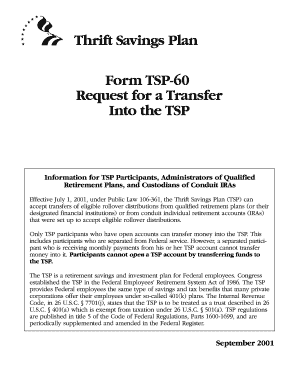 Tsp 60 Form Fillable