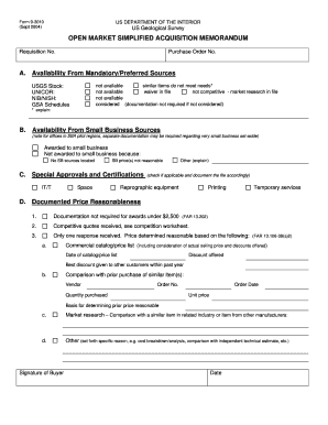 USGS Form 9 3010 SM 403 2 Figure 1 Open Market Simplified Acquisition Memorandum Usgs