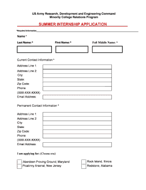 Minority College Relations Program  Form