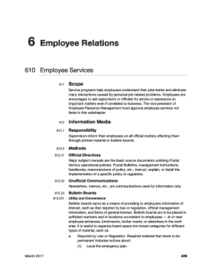 6 Employee Relations USPS Com  Form
