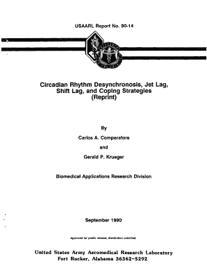 Circadian Rhythm Desynchronosis, Jet Lag,  Form