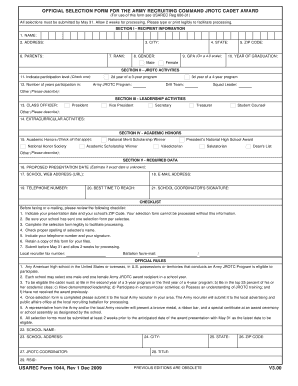 Usarec Forms