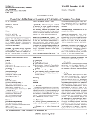 Reg601 56 Pmd Usarec Army  Form