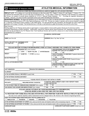 Va Medical Forms